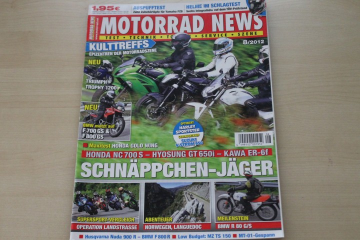 Deckblatt Motorrad News (08/2012)
